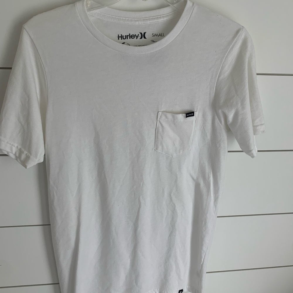 men’s hurley white tshirt size small